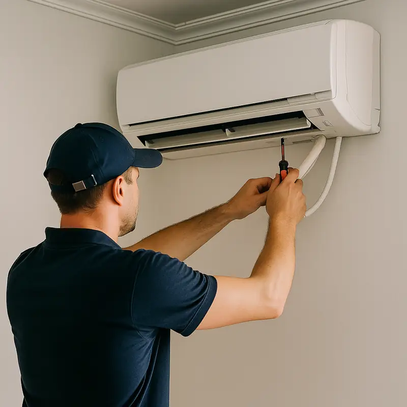 Ugradnja klima uređaja — zidna split jedinica